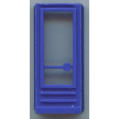 door 1 x 2 x 4 with glass for slotted bricks