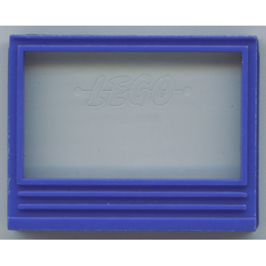 window 1 x 6 x 4 panorama with glass for slotted bricks
