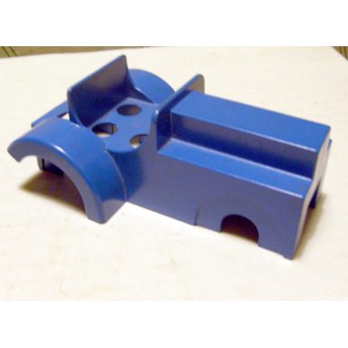 blue duplo car body tractor fits over car base 2 x 6