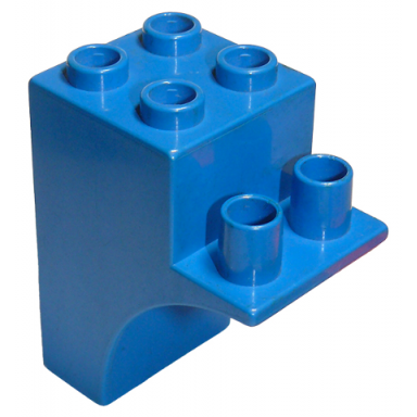 blue duplo brick 2 x 3 x 3 arch