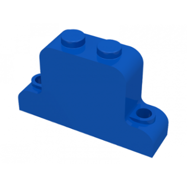 blue fabuland brick modified 1 x 4 x 2 bell shape