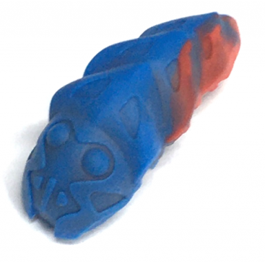 blue bionicle rahkshi kraata stage 2 with marbled pattern list head color describe the rest