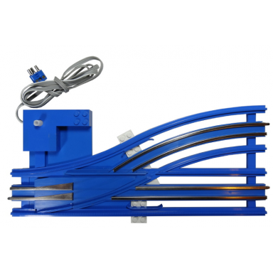 blue train track 12v switch point left type 1 automatic