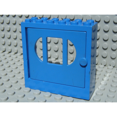 blue fabuland door frame 2 x 6 x 5 with blue door x610 fabak3