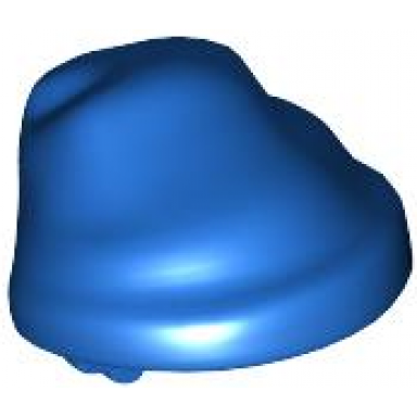blue minifigure headgear hat cloth wrap bandana with single tail in back