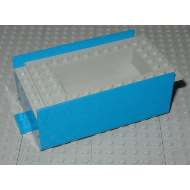 blue boat hull smooth middle 12 x 6 x 3 1 3 deck color light gray