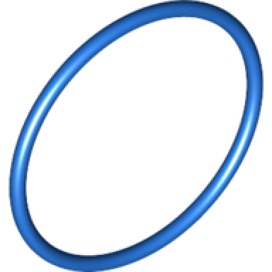 blue rubber belt large round cross section - approx 3 1 4 x 3 1 4