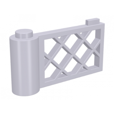 light violet fence gate 1 x 4 x 2 lattice