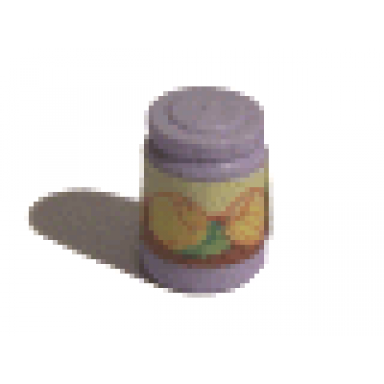 light violet scala accessories jar jam jelly yellow label with lemons pattern sticker - set 3205