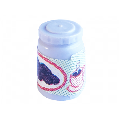 light violet scala accessories jar jam jelly label with cup of coffee and cookies pattern sticker - set 3243