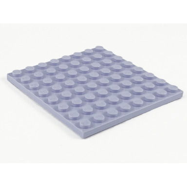 light violet plate 8 x 8