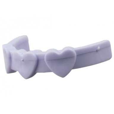 light violet belville clothes hairband with hearts