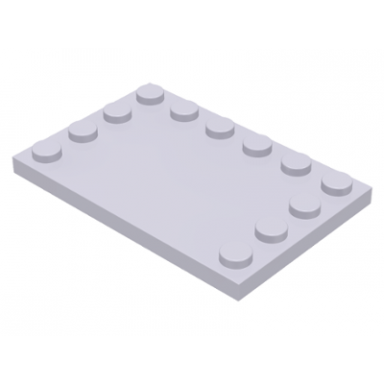light violet tile modified 4 x 6 with studs on edges
