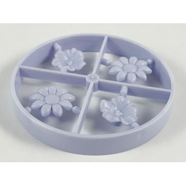 light violet scala accessories - complete sprue - flowers 2 each of types 2 3