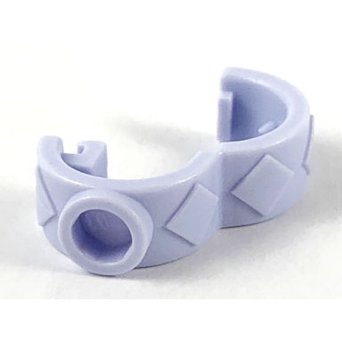 light violet scala clothes hair clip watch round type