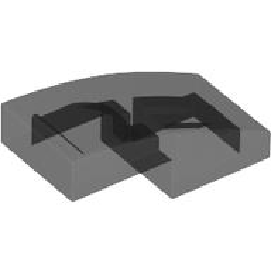 trans-black slope curved 2 x 1 x 2 3