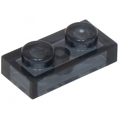 trans-black plate 1 x 2