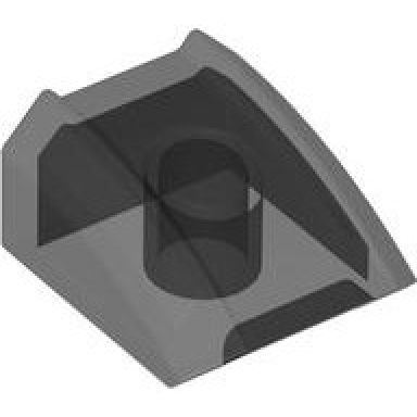 trans-black slope curved 2 x 2 lip