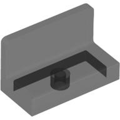 trans-black panel 1 x 2 x 1 with rounded corners