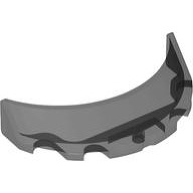 trans-black windscreen 3 x 6 x 1 curved