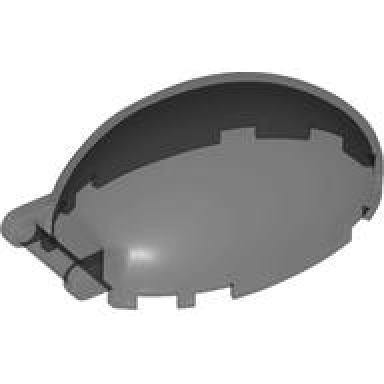 trans-black windscreen 6 x 4 x 2 bubble canopy with bar handle