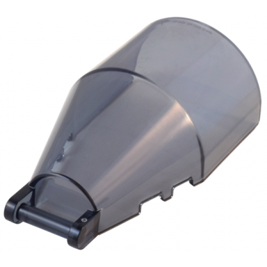 trans-black windscreen 6 x 4 x 2 round with bar handle