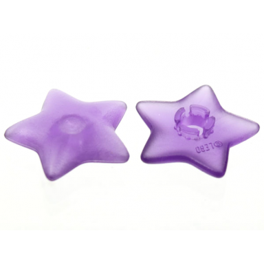 trans-medium purple clikits icon star 2 x 2 large with pin