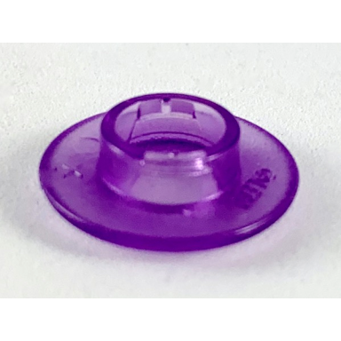 trans-medium purple clikits bead ring thin large with hole with high connector