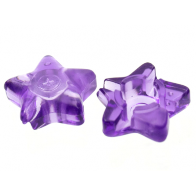 trans-medium purple clikits icon star 2 x 2 small with hole