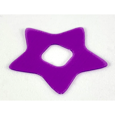 trans-medium purple clikits icon accent plastic star 3 1 4 x 3 1 4
