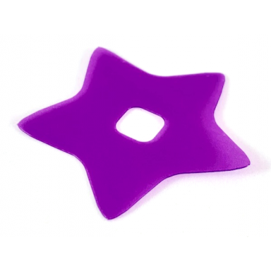 trans-medium purple clikits icon accent plastic star 4 3 4 x 4 3 4