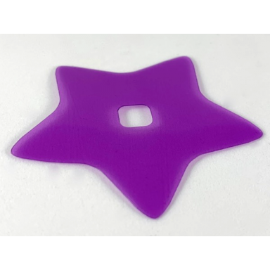 trans-medium purple clikits icon accent plastic star 6 3 8 x 6 3 8