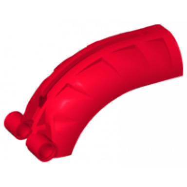 pearl red bionicle rahkshi back cover with groove