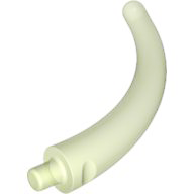 glow in dark opaque dinosaur tail end section horn