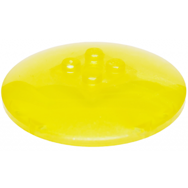 satin trans-yellow dish 6 x 6 inverted radar - solid studs