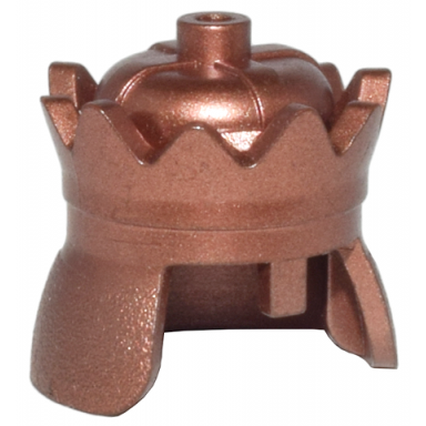 metallic copper minifigure headgear crown