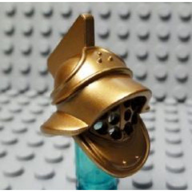 metallic copper minifigure headgear helmet gladiator
