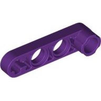 purple technic liftarm modified stud connector thin 1 x 4