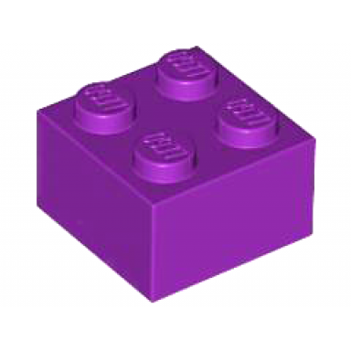purple brick 2 x 2