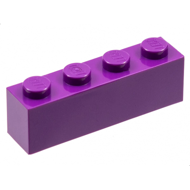 purple brick 1 x 4