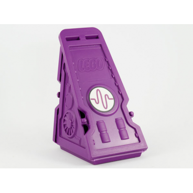 purple vehicle racer launcher with pulse logo and stat card on inside pattern stickers - set 4575