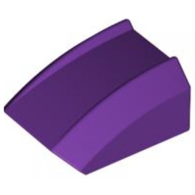 purple slope curved 2 x 2 lip