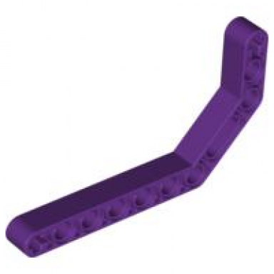 purple technic liftarm modified bent thick 1 x 11.5 double