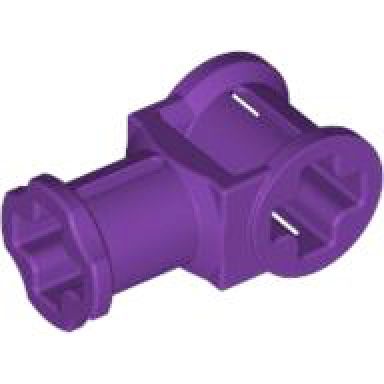 purple technic axle connector with axle hole