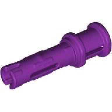 purple technic pin 3l with friction ridges and stop bush