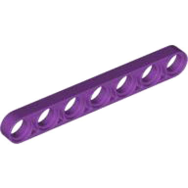 purple technic liftarm thin 1 x 7
