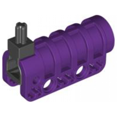 purple projectile launcher cannon round bottom with same color tip and black trigger