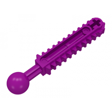 purple technic ball joint with double rack