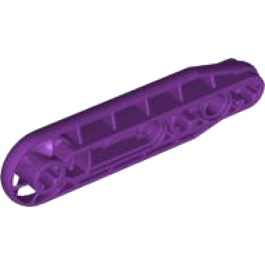 purple technic liftarm modified fan 1 x 7