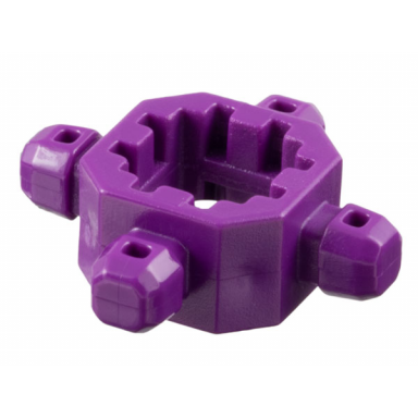 purple znap connector 3 x 3 - 4 way b beam